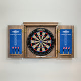 Charleston Bristle Dartboard Cabinet Set