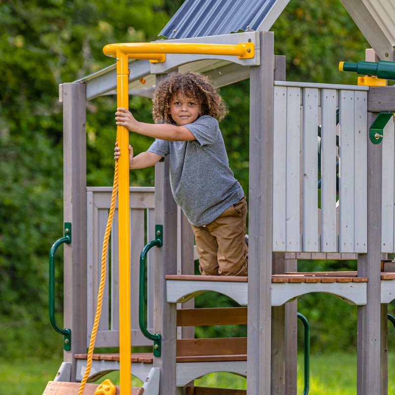 jack and june haven playset fire pole