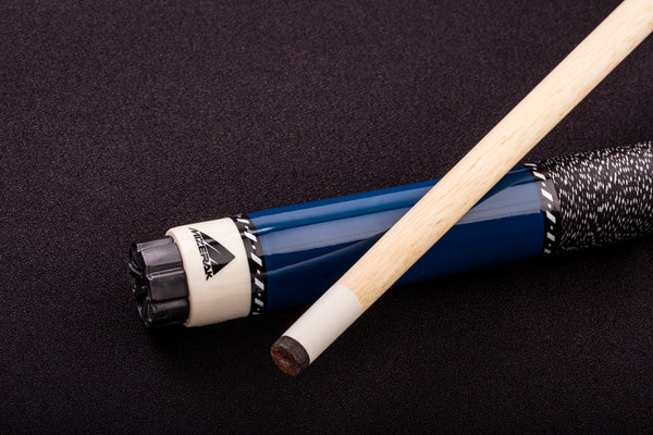 57" Two-Piece Hardwood Cue - Blue