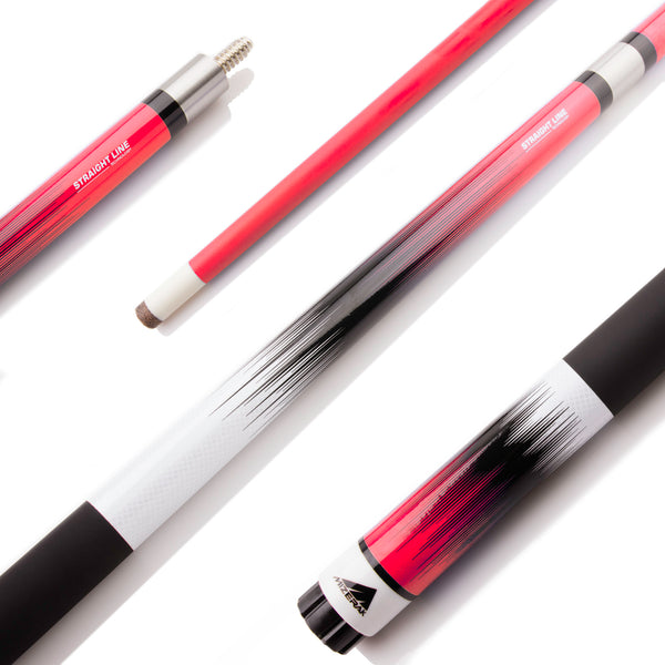 58" Deluxe Composite Neon Fade Cue - Red