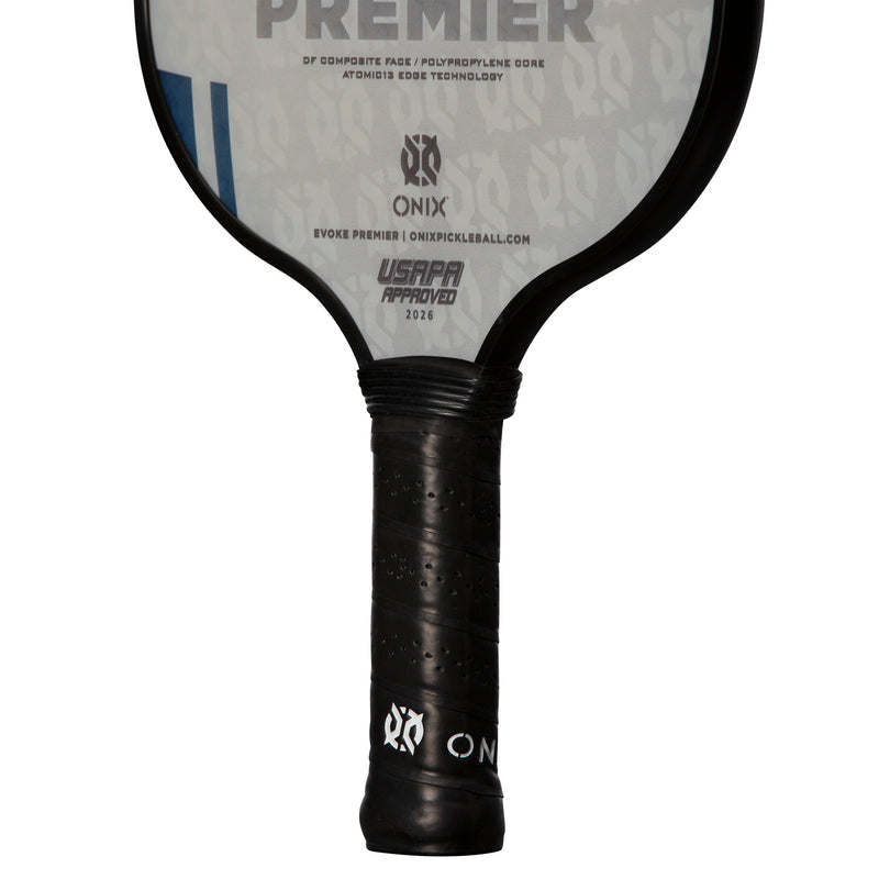 Evoke Premier Pickleball Paddle Blue handle