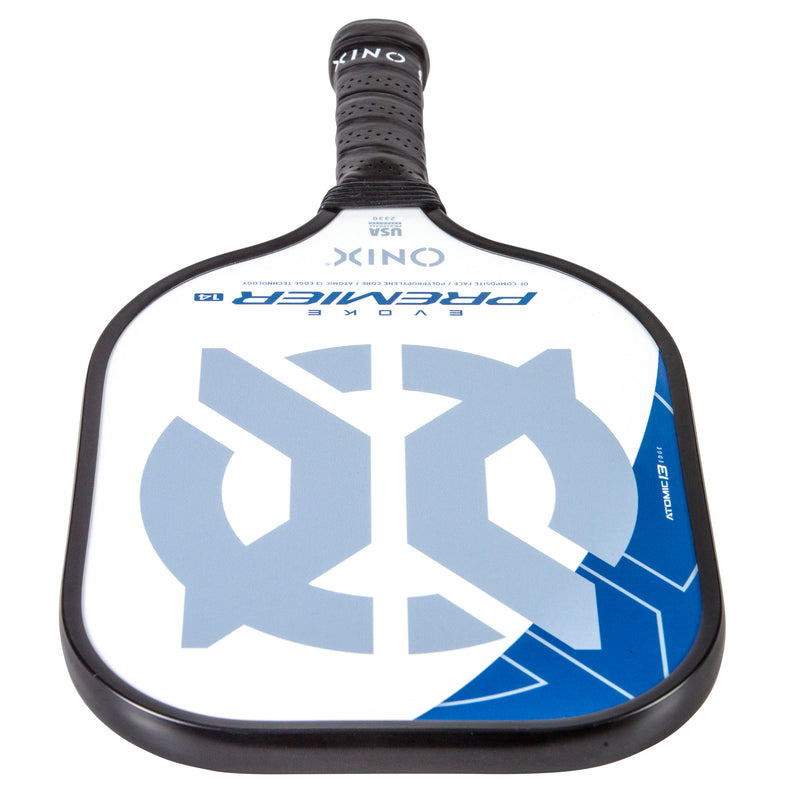 ONIX Evoke Premier Pickleball Paddle Blue and some White