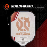 Evoke Premier Pickleball Paddle Red