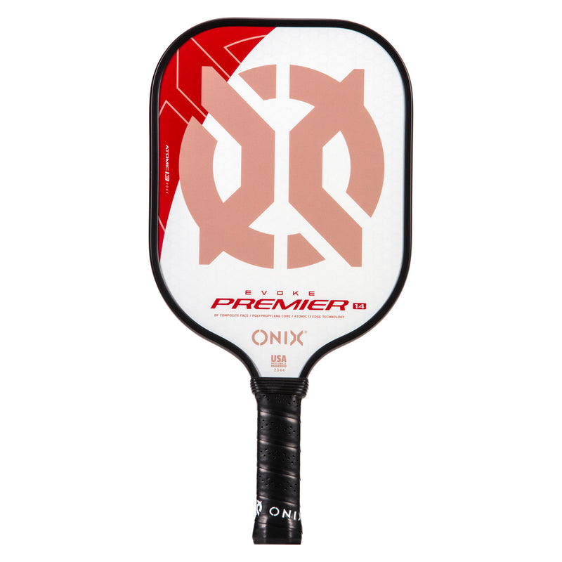 ONIX Evoke Premier Pickleball Paddle Red and some White