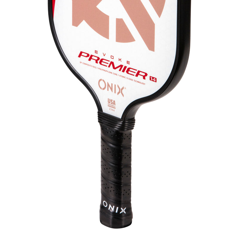 PONIX Evoke Premier Pickleball Paddle Red and some White