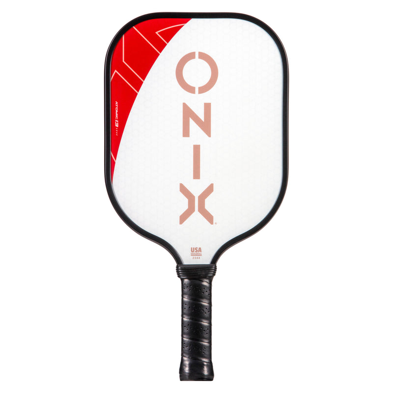 ONIX Evoke Premier Pickleball Paddle Red and some White