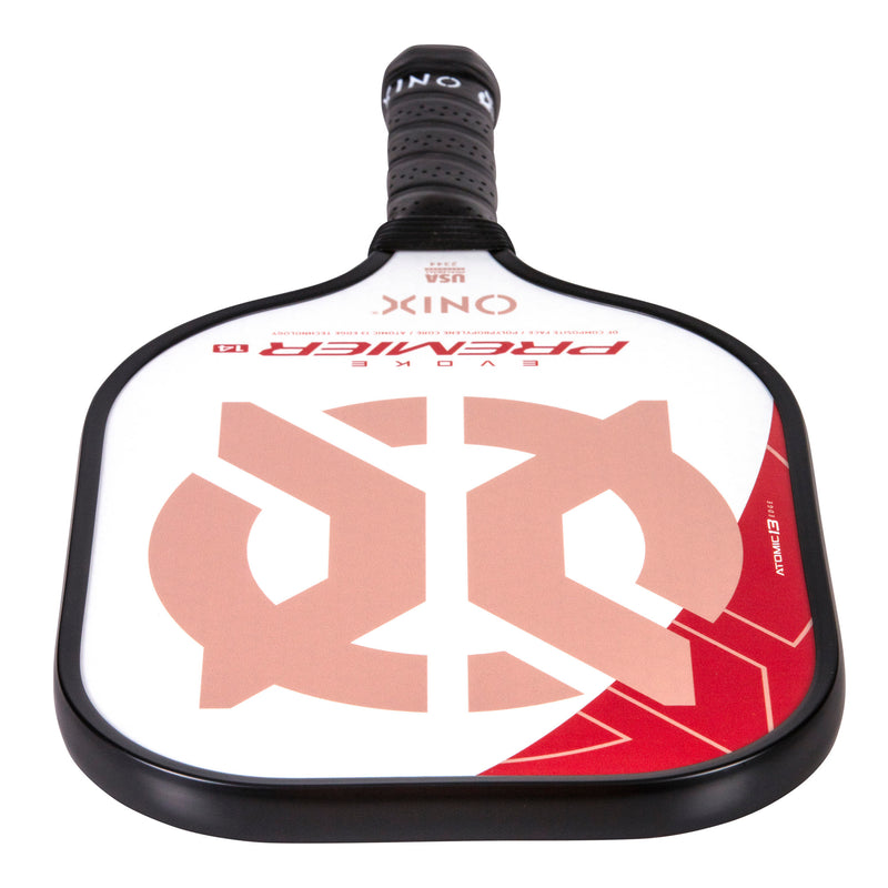 ONIX Evoke Premier Pickleball Paddle Red and some White