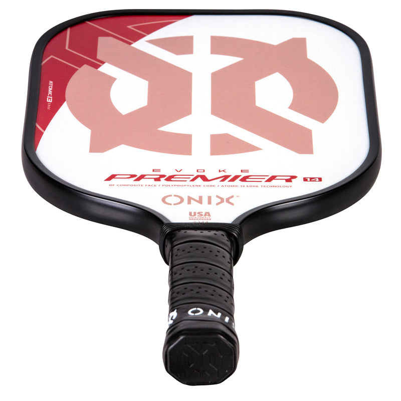 ONIX Evoke Premier Pickleball Paddle Red and some White