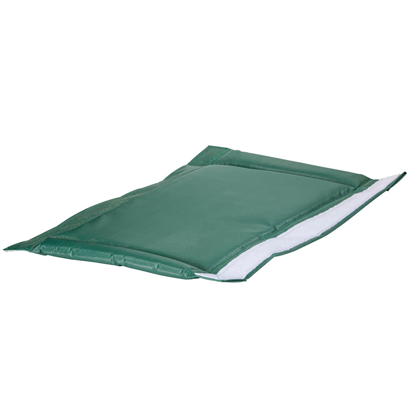 green safety cushion for playset