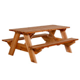 Jack and June Cedar Adult Rectangular Picnic Table_4