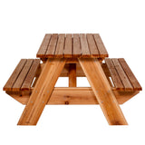 Jack and June Cedar Adult Rectangular Picnic Table_5