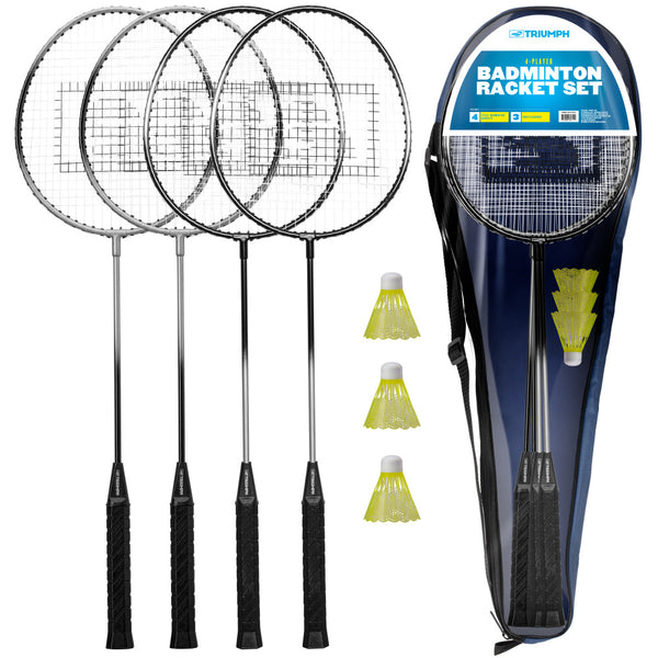 Triumph 4-Player Badminton Racket Set_1