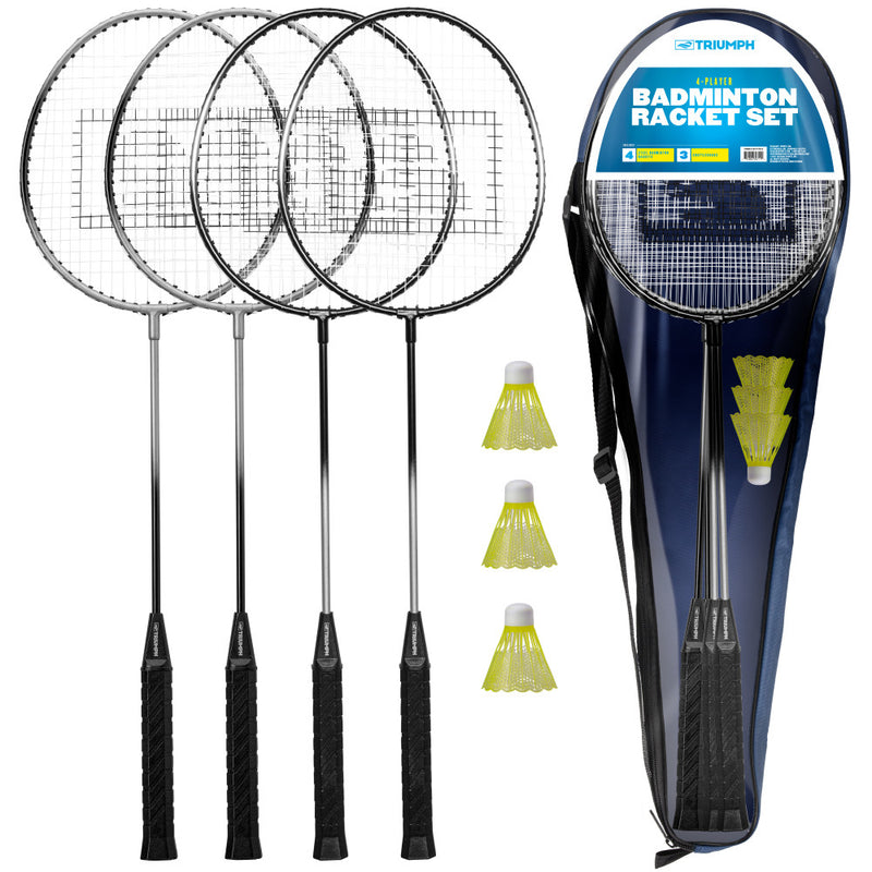 Triumph 4-Player Badminton Racket Set_1