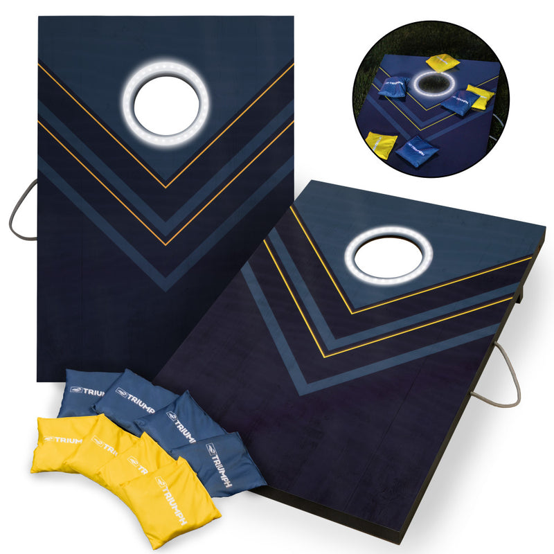 Triumph LED Blue and Yellow 2x3 Cornhole Set_1