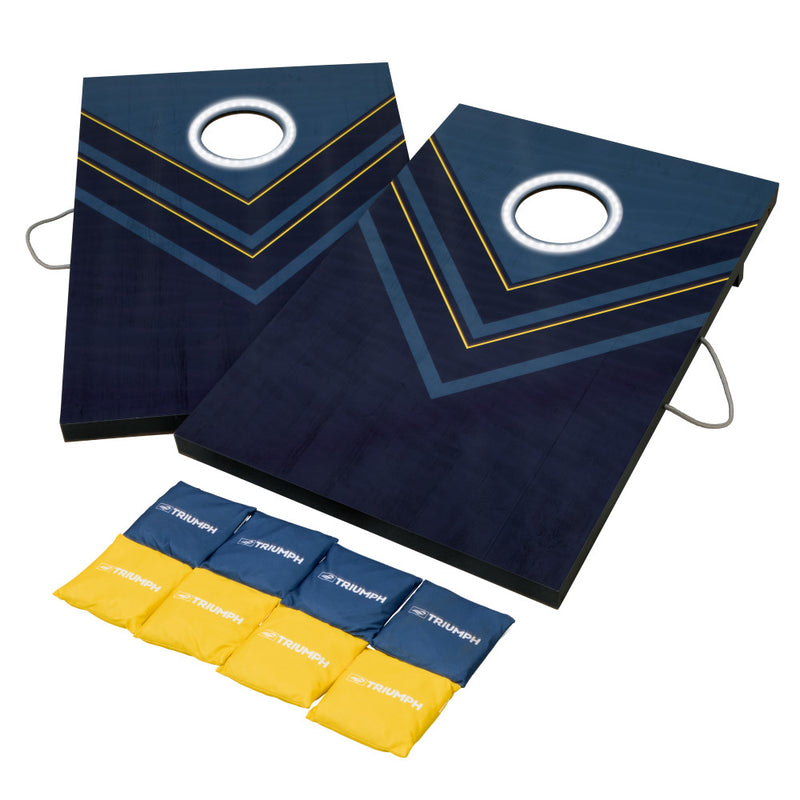 Triumph LED Blue and Yellow 2x3 Cornhole Set_2