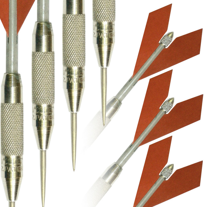 Unicorn 1937 Silver Comet Steel Tip Dart Set_1