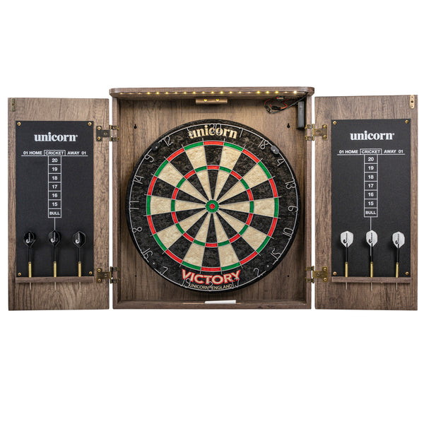 Unicorn LED Bristle Dartboard Cabinet Set_1