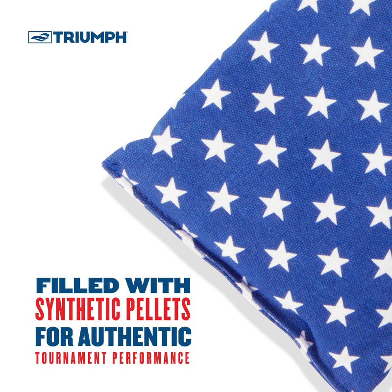 Patriotic Stars and Stripes 16 oz. Bean Bag Set