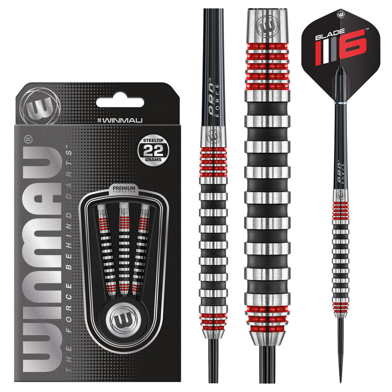 Advance 500 Series Red 22g Steel Tip Darts Set_4