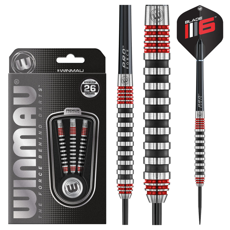 Advance 500 Series Red 26g Steel Tip Darts Set_3