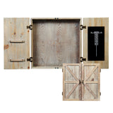 American Legend Barnwood Dartboard Cabinet_1