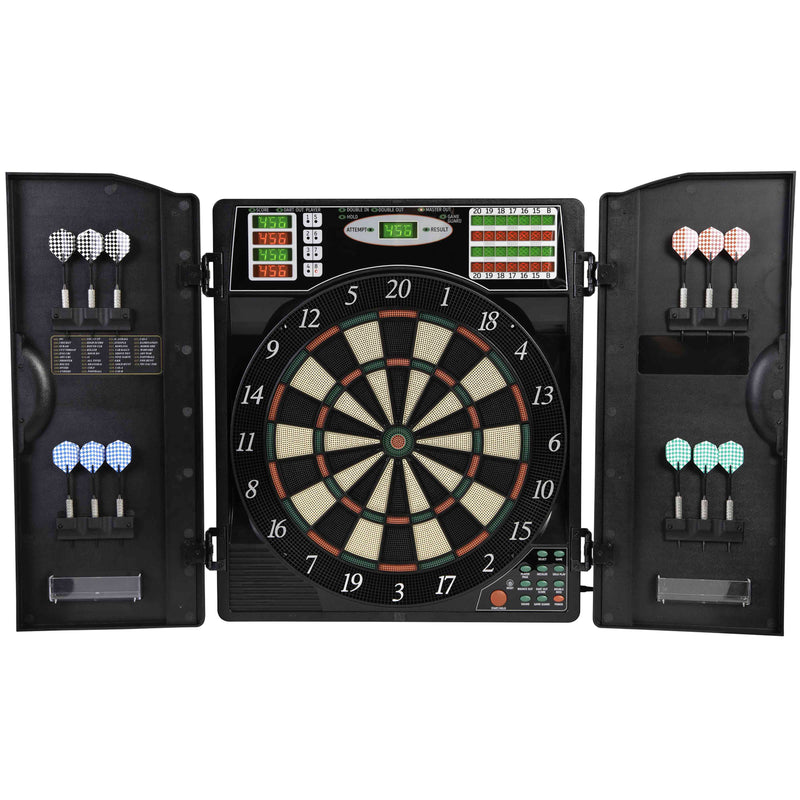 Arachnid Titanium 5400 Electronic Dartboard and Cabinet_1