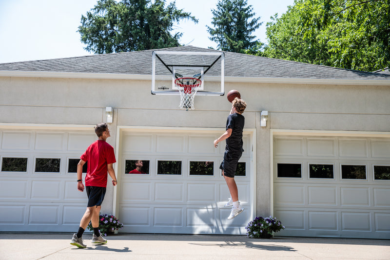 Goaliath Wallmount Basketball Hoop - 54" GoTek Basketball Goal