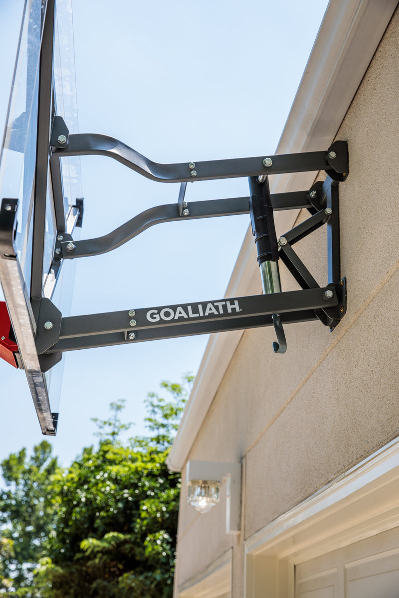 Goaliath Wallmount Basketball Hoop - 54" GoTek Basketball Goal