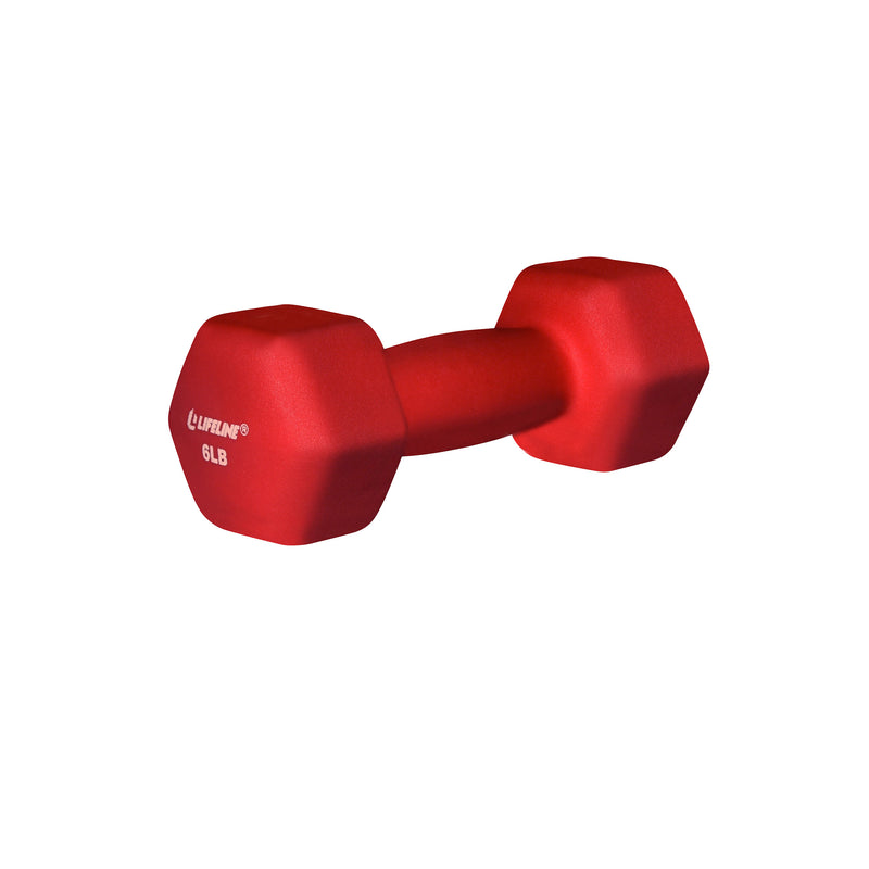 Lifeline Hex Neoprene Dumbbell - 6lb_3