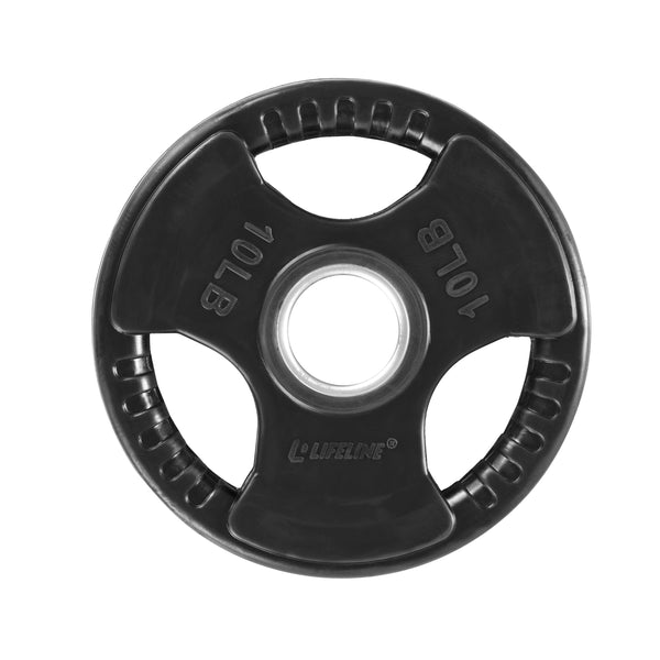 Lifeline Olympic Rubber Grip Plate - 10 LBS_1