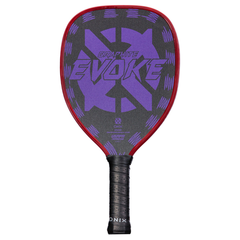 ONIX Graphite Evoke Tear Drop Pickleball Paddle - Purple