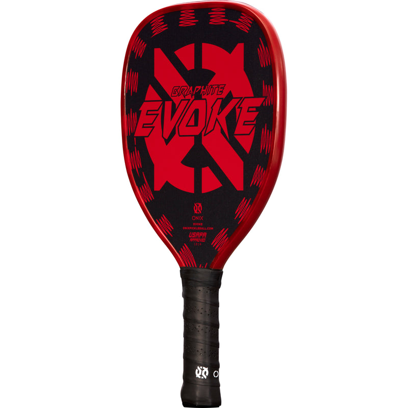 ONIX Graphite Evoke Tear Drop Pickleball Paddle - Red