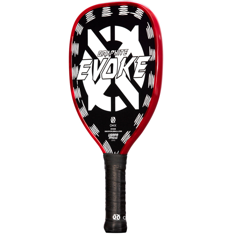 ONIX Graphite Evoke Tear Drop Pickleball Paddle - White