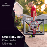 Silverback Junior Hoop - Junior Basketball Goal - convenient storage patent pending fold a way rim