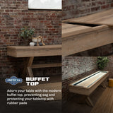 American Legend LED shuffleboard with Buffet Top_5