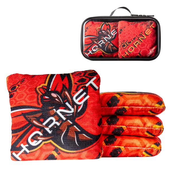 American Cornhole League | ACL® COMP CHILI RED HORNET CORNHOLE BAGS