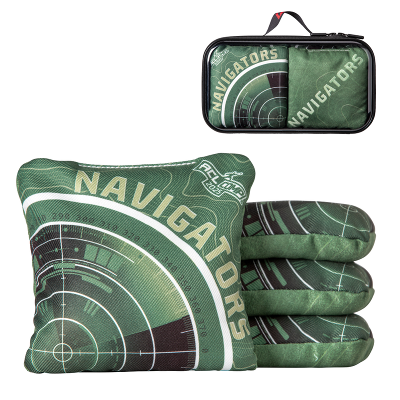 American Cornhole League | ACL® COMP GREEN NAVIGATOR CORNHOLE BAGS