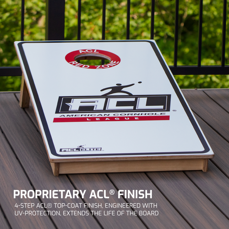 American Cornhole League | ACL® ELITE 2x4 White Cornhole Board