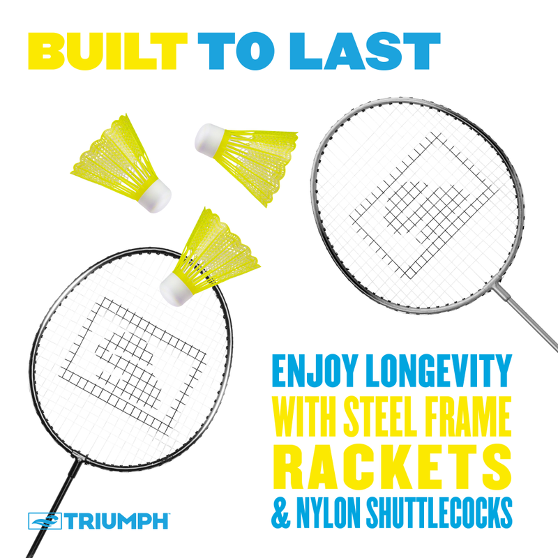 Triumph 4-Player Badminton Set