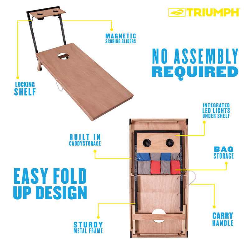 Triumph 2x4 Cornhole Set with Integrated Caddy_3