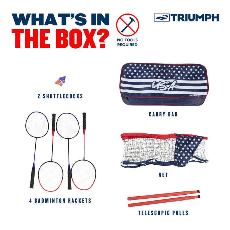 Triumph Patriotic Portable Badminton_6