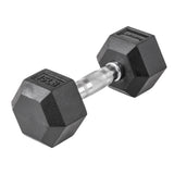 Lifeline Hex Rubber Dumbbell - 15 LBS_15