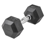 Lifeline Hex Rubber Dumbbell - 20 LBS_11