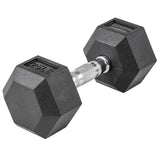 Lifeline Hex Rubber Dumbbell - 25 LBS_8