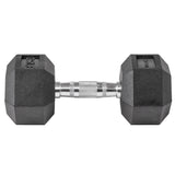 Lifeline Hex Rubber Dumbbell - 25 LBS_9