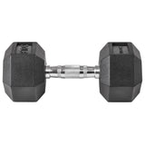 Lifeline Hex Rubber Dumbbell - 30 LBS_12