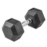 Lifeline Hex Rubber Dumbbell - 35 LBS_10