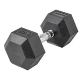 Lifeline Hex Rubber Dumbbell - 40 LBS_11