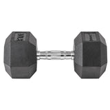 Lifeline Hex Rubber Dumbbell - 40 LBS_12