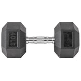 Lifeline Hex Rubber Dumbbell - 40 LBS_13